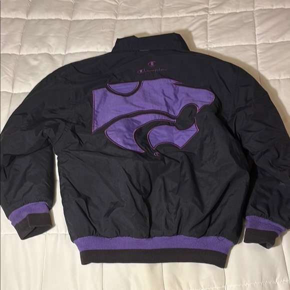 Vintage Champion Kansas State Wildcats Jacket Black Purple
Quilted - Picture 9 of 10